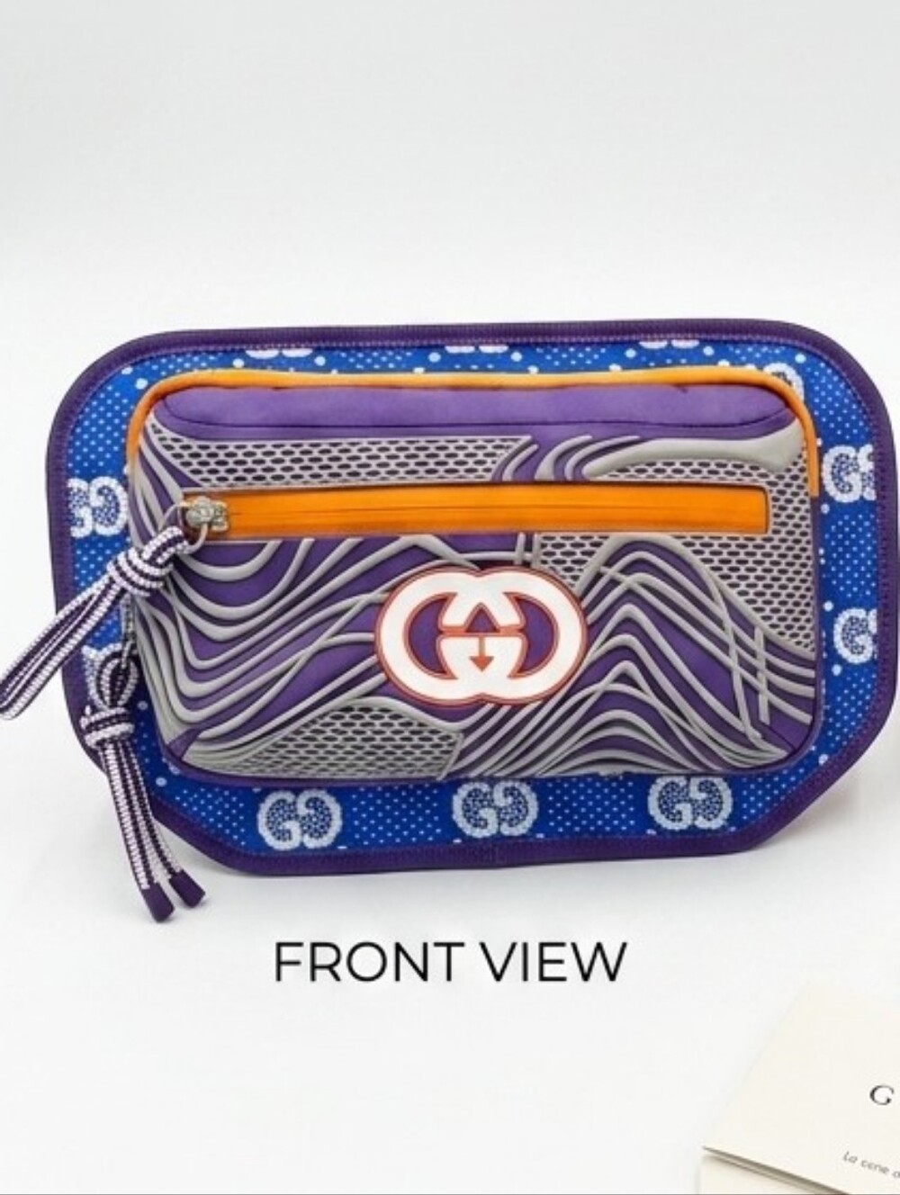 Gucci Orange and Purple Wave Logo Belt Bag - Picture 5 of 5